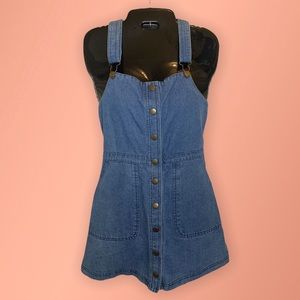 🛑SOLD🛑The Hanger Overall Denim Dress